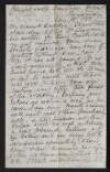 Letter from unidentified author to Harriott Trench regarding the marriage of Isabella Trench to Frank Chenevix Trench,