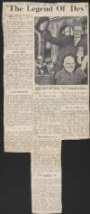 Newspaper cutting from an unidentified author, 'Cork Examiner', of review of 'De Valera and the March of a Nation' by Mary C. Bromage,