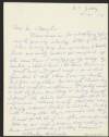 Copy letter from Liam Ó Briain to Florence O'Donoghue regarding the events of Easter week, 1916,