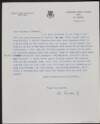 Letter from Clongowes Wood College to J.J. O'Connell regarding a lecture that O'Connell is to give,