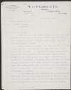 Letter from M. J. O'Connor & Co. to John Redmond regarding George Wynham's Land Bill,