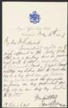 Letter from James A. Power, Mayor of Waterford, to John Redmond regarding a local collection for the Parliamentary Fund,