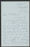 Letter from Gerald J. Brenan to John Redmond requesting a letter of introduction to Antony MacDonnell,