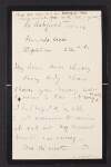 Letter from W. B. Yeats, 10 Ashfield Terrace, Harold's Cross, [Dublin], to Ethel Veasey, Ashchurch Lodge, Ashchurch Villas, Shepherd's Bush, London,