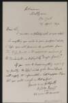 Letter from William J. O'Neill Daunt, Kilcascan, Ballyneen, Co. Cork, to Michael MacDonagh regarding a sketch that MacDonagh is writing of him,