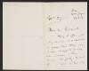 Letter from Frederick Rudolph Lambart to John Redmond, congratulating Redmond on his son being awarded the Distinguished Service Order,