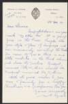 Letter from M. P. Lynch to Florence O'Donoghue, congratulating O'Donoghue on his forthcoming book,