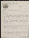 Letter from Cardinal Francis Moran, St. Mary's Cathedral, Sydney, Australia, to John Redmond, assuring Redmond that the travelling delegates of the Irish Parliamentary Party will receive an enthusiastic reception throughout Australia,
