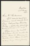 Letter from Lawrence W. Parsons, Co. Cork, to John Redmond, regarding a future meeting in Mallow, Co. Cork,