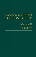 Documents on Irish foreign policy.