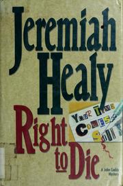Right to die : a John Cuddy mystery /