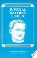 Juvenal Satires I, III, X text, with introduction and notes