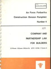 Company and partnership law for builders /