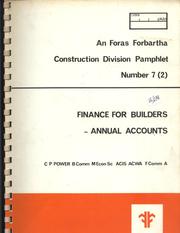 Finance for builders - annual accounts /