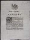By the Lord Lieutenant and Council. Essex. Whereas by a clause contained in the Act, ...