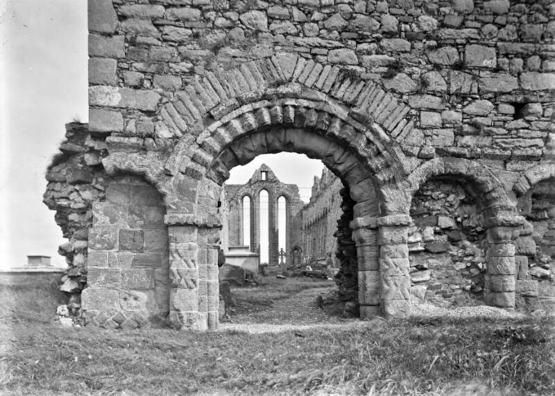 Ardfert Cathedral ruin, shows doorway, Co. Kerry]