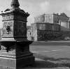 [Base of The Five Lamps with Aldborough House in background, Dublin]