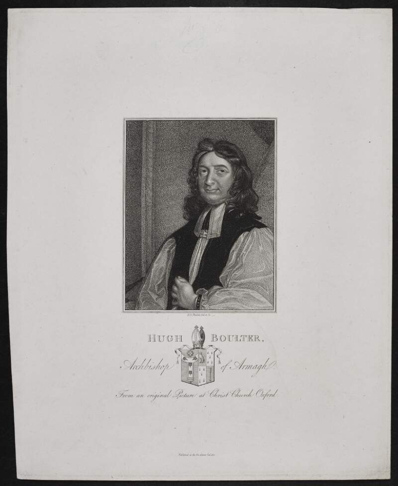 Hugh Boulter, Archbishop of Armagh. From an original Picture at Christ Chuch Oxford./