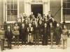 [Group outside 19 Dawson Street [headquarters of the Royal Irish Academy], including Eoin O'Duffy, Kevin O'Higgins, William T. Cosgrave, Desmond FitzGerald, Chief Justice Kennedy and W.B. Yeats ( 1924)]