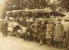 [National troops travelling in charabancs to the South Western Front]