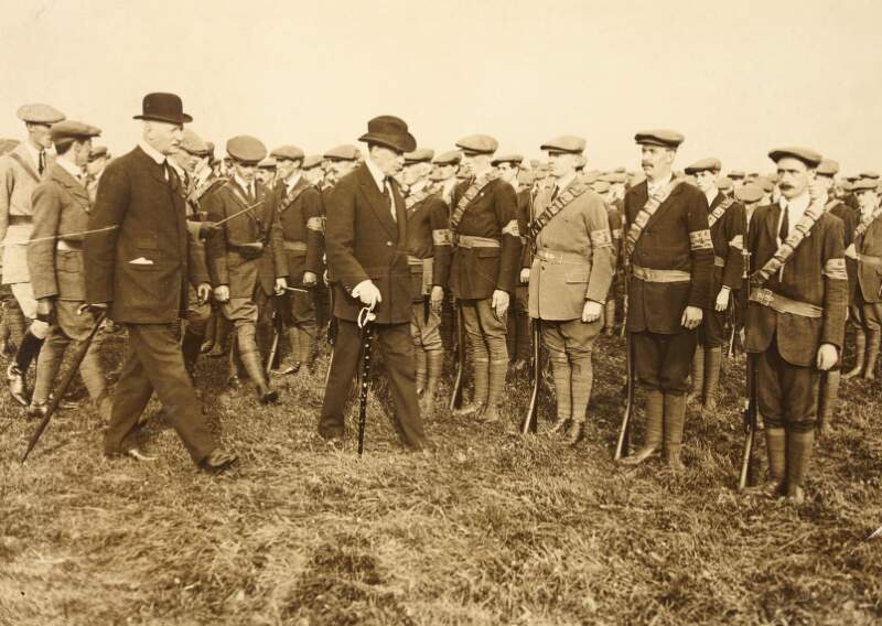 [Sir Edward Carson inspecting the Ulster Volunteers].