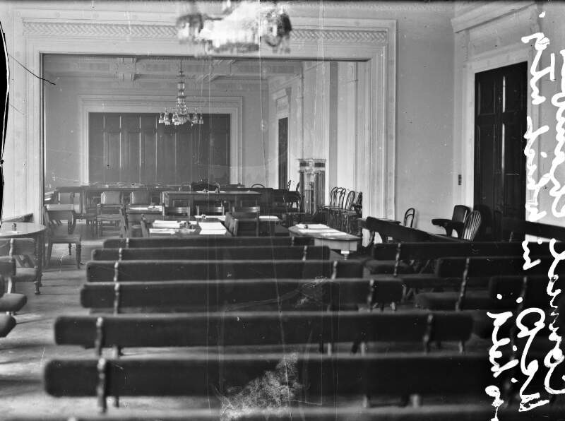 [Council Chamber where Treaty ratification meeting was held in Earlsfort Terrace]