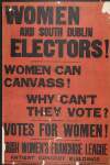 Women and South Dublin Electors!: women can canvass! why can't they vote!