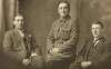 [Captain Jones, a Dublin Castle secret service agent ; photographed seated, far right, alongside two unidentified men, one in uniform]