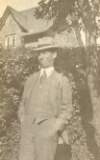 [Unidentified man, standing in a garden : possibly taken in Portobello Barracks, Dublin]