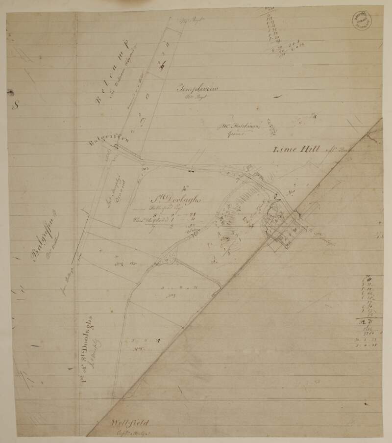[A survey of part of the Lands of St. Dowlaghs in the Barony of Coolock and County of Dublin]