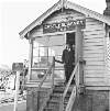 Signal box & Bill Biggs, Castleblayney East, Co. Monaghan.