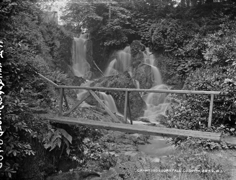 Crawford's Burn Bridge & Waterfall, Bangor, Co. Down
