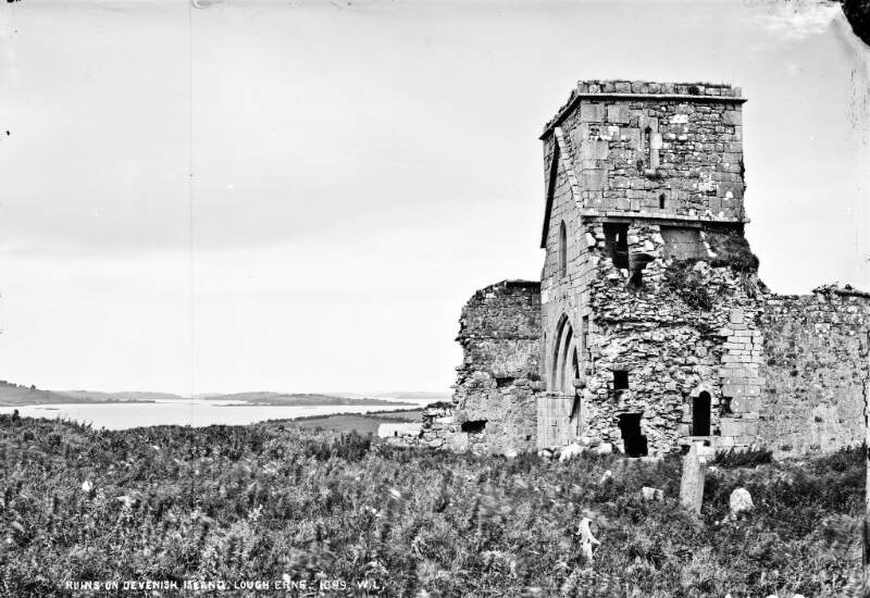Ruins on Devenish Island, Lough Erne, Co. Fermanagh