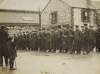 [The Royal Irish Constabulary in last inspection parade of one of their police barracks]
