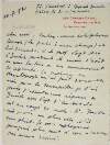 Letter : from James Joyce, 28b Campden Grove, Kensington, London W.8 to Paul Léon,