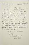 Letter : from James Joyce, Grand Hôtel Brasseur, Luxembourg to Paul Léon,