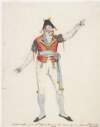 Captn. O'Connell, 15th Regt. of foot in the character of a Spanish dancing master, 1803.