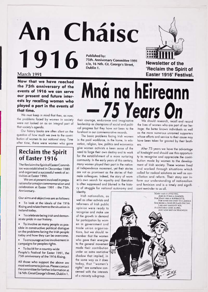 An Cháisc : newsletter of the 'Reclaim the spirit of Easter 1916' festival