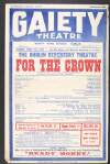 The Dublin Repertory Theatre present 'For The Crown' : a romantic play, in five acts by François Coppée translated into English by John Davidson /