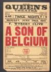 F. Wybert Clive presents a new and up-to-date war drama : 'A Son of Belgium' /