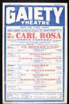 The Royal Carl Rosa Opera Company : La Boheme, Pagliacci, Dante and Beatrice, Carmen, Il Trovatore, Mignon, Madam Butterfly, Faust /