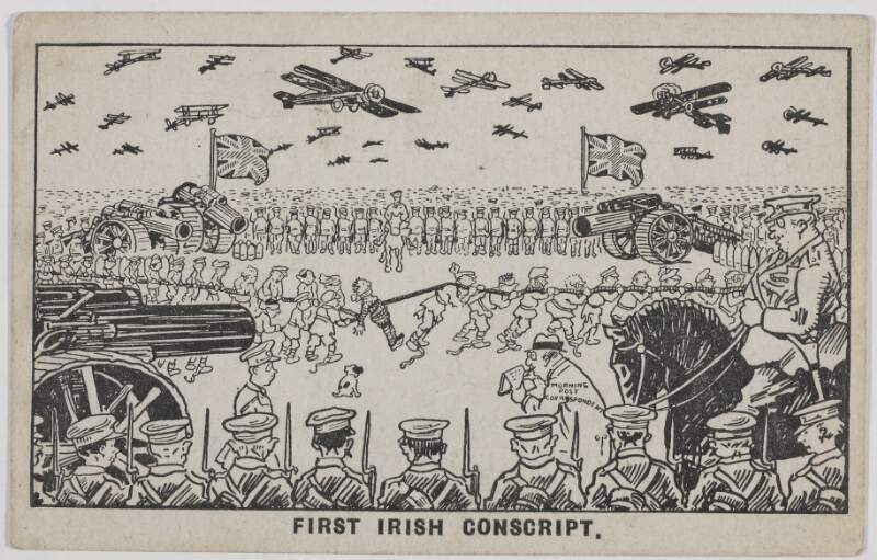 First Irish conscript [postcard]