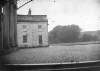 [View across the front portico of Baronscourt, Newtownstewart, Co. Tyrone]