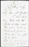 Letter from Spencer Compton Cavendish, Duke of Devonshire to William Gladstone, discussing the amendment of a Bill,