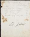 [Manuscript receipt from Francis Goold Esq. to J Adams [?] dated 1843. /