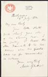 Letter from Archibald Geikie to  William Hellier Baily, concerning a survey case,