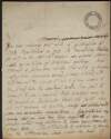 Letter from Archibald Hamilton Rowan, to William Hone, regarding Hone's third trial for blasphemy,