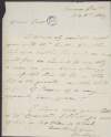 Letter from Charles Stanhope, 3rd Earl of Stanhope, to William Scott, sympathising on the death of his father in law,