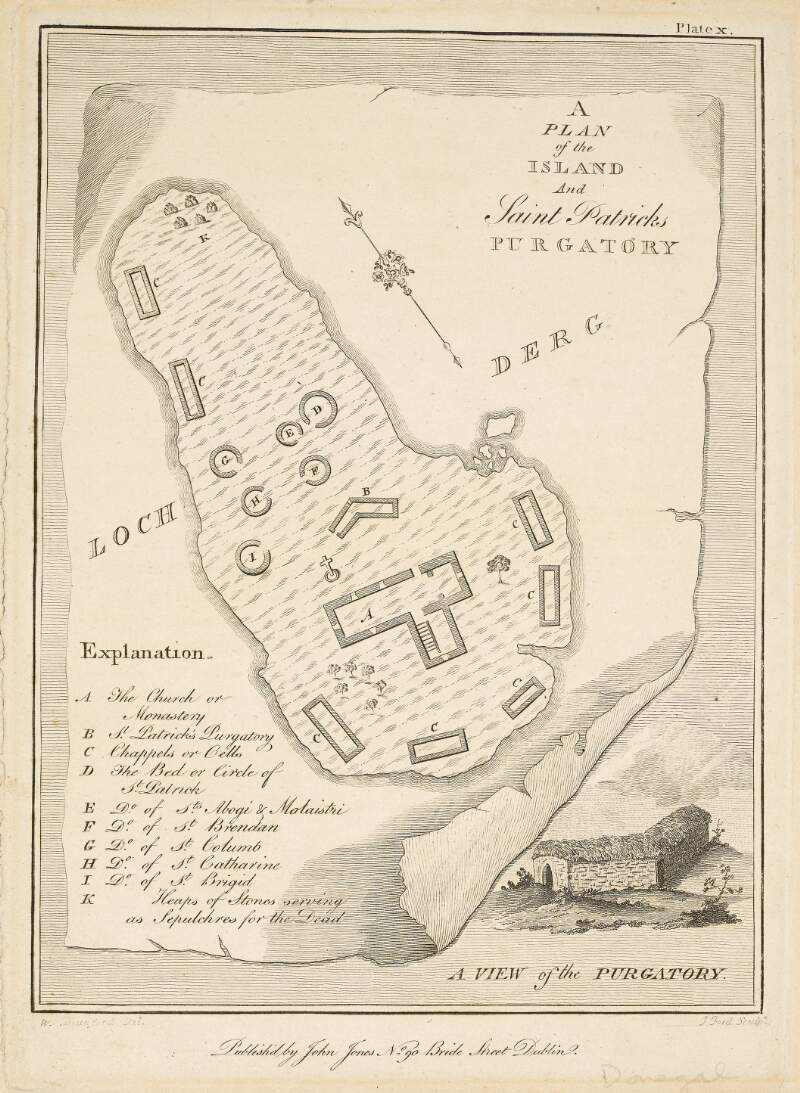 [Lough Derg] A plan of the island and Saint Patrick's Purgatory