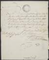 Letter from Thomas Walton, to Benjamin Pike, Merchant, informing him that Mr. Durdin will respond to his letters on his return to town,